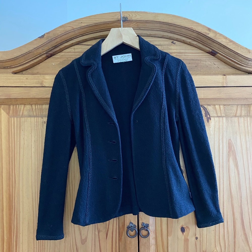 Vintage knit blazer